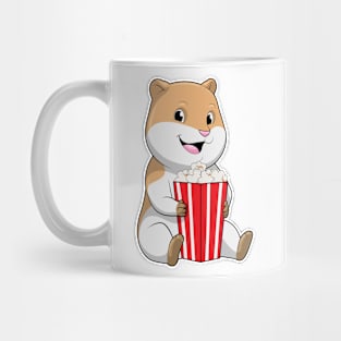 Hamster with Cone of Popcorn Mug